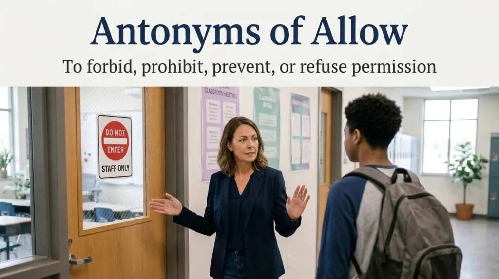 Antonyms of Allow