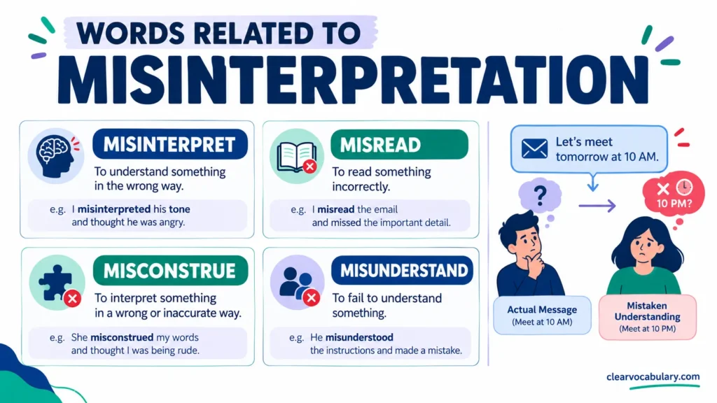 Antonyms of Interpret