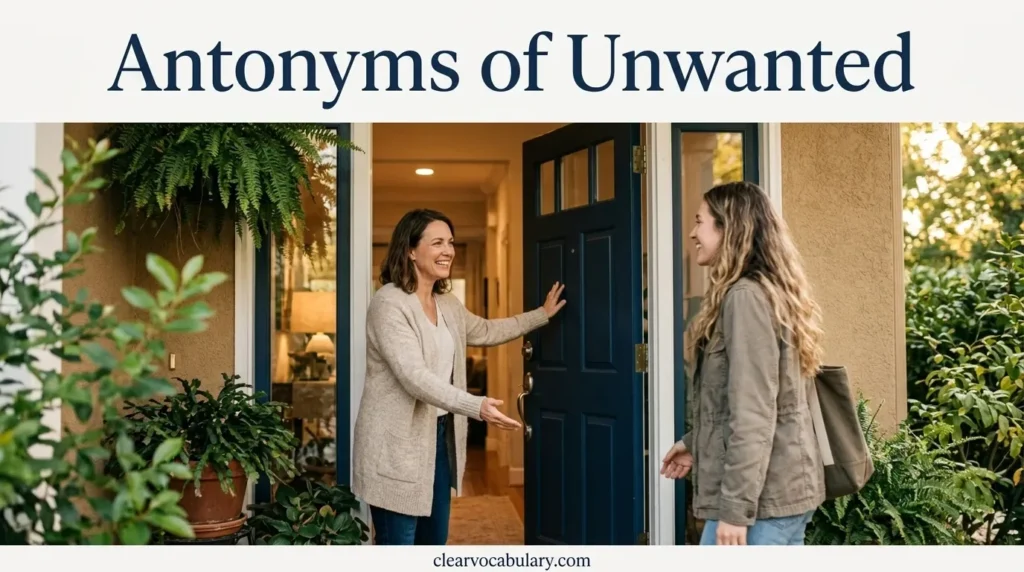 Antonyms of Unwanted