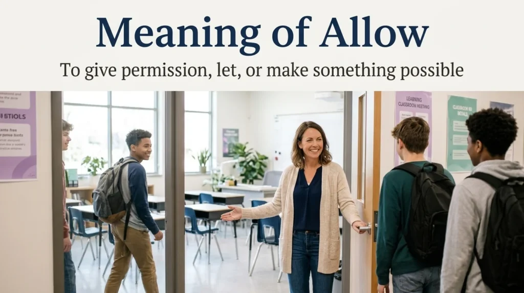Meaning of Allow