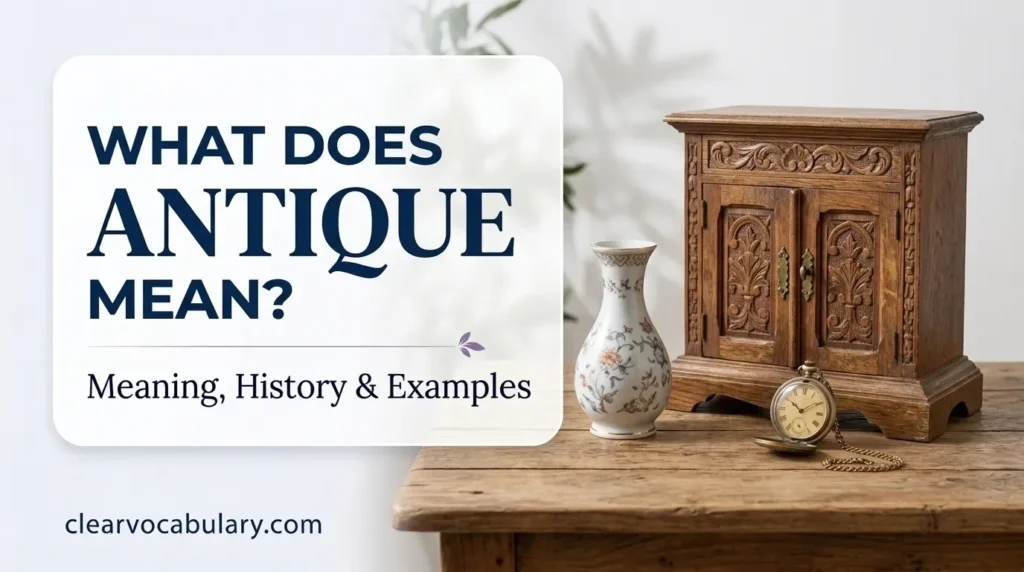 Meaning of Antique