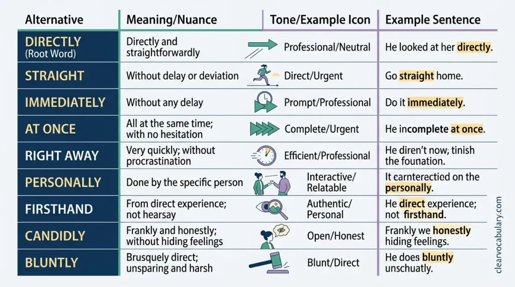 Synonym Comparison Table
