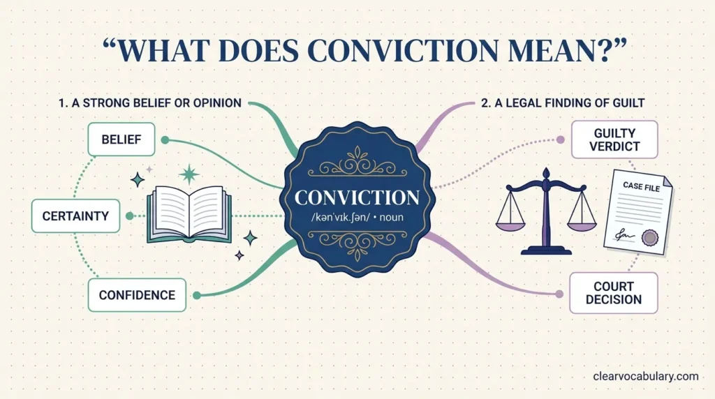 What Does Conviction Mean?