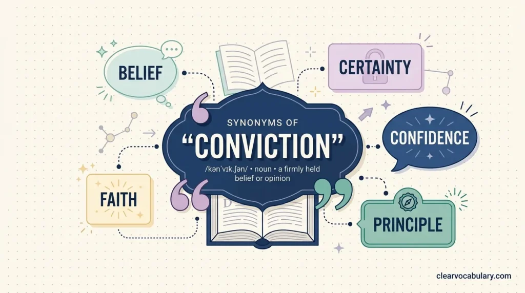 conviction synonyms