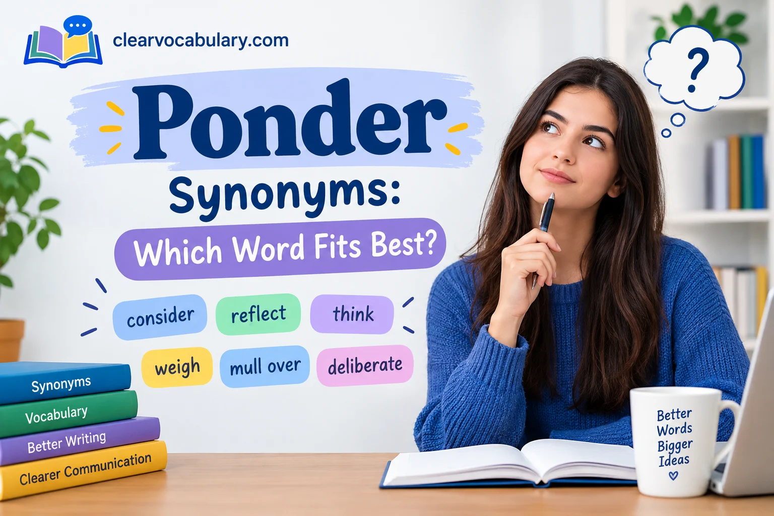 ponder synonyms