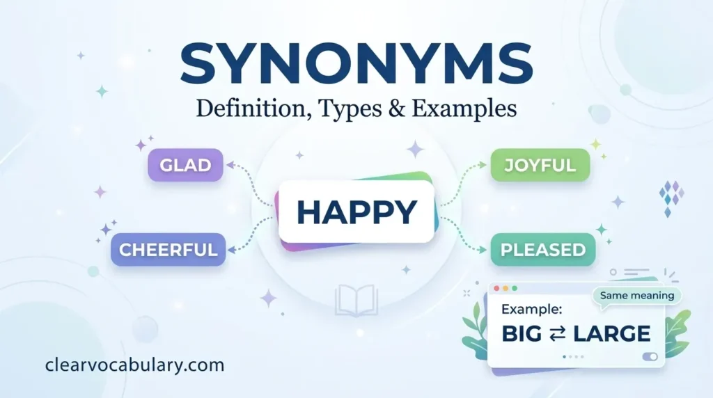 synonyms definition and examples