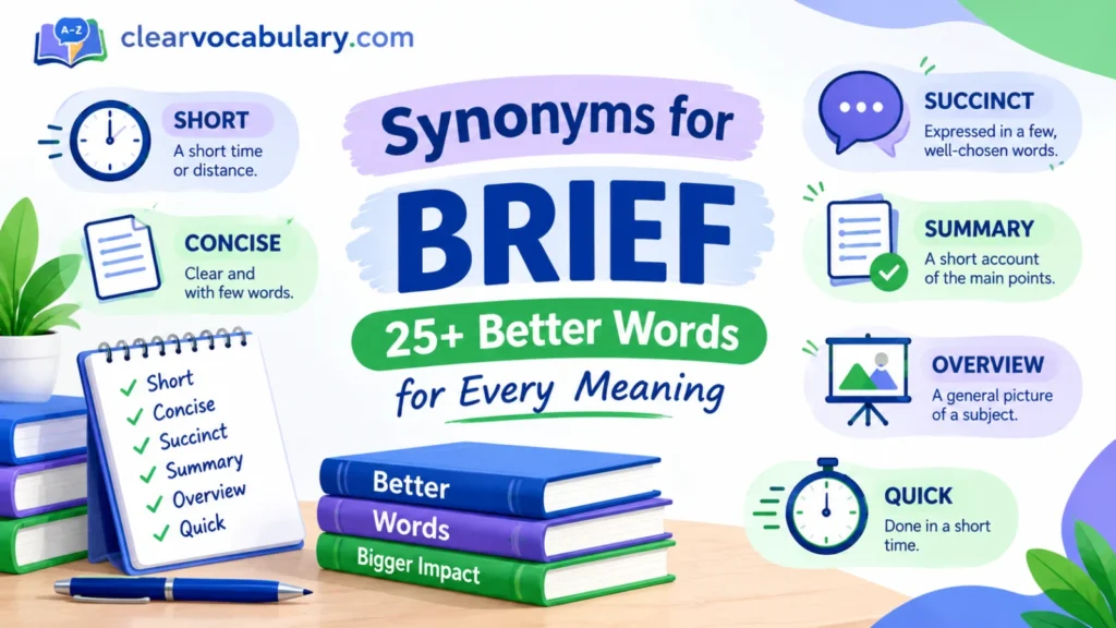 synonyms for brief