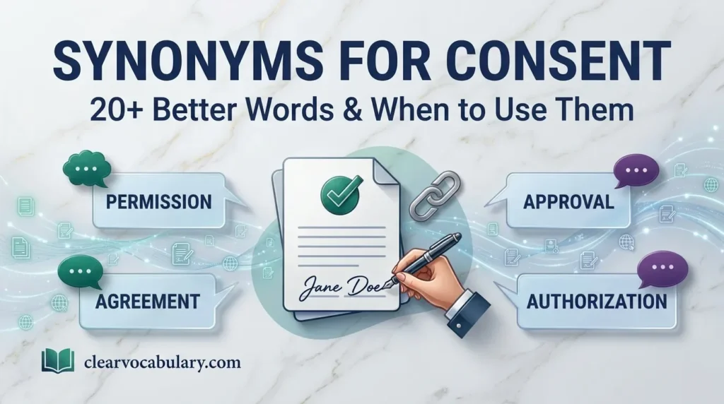 Synonyms for Consent