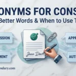 Synonyms for Consent
