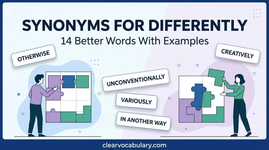 synonyms for differently