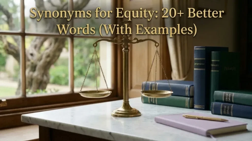 Synonyms for Equity