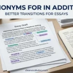synonyms for in addition in an essay