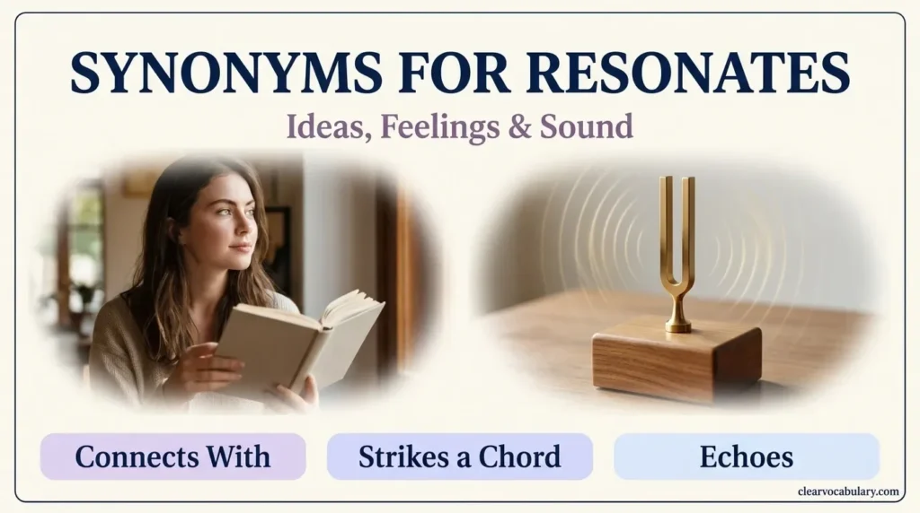 synonyms for resonates
